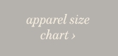 Apparel Size Chart