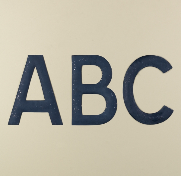 Extra-Large Vintage Metal Letters