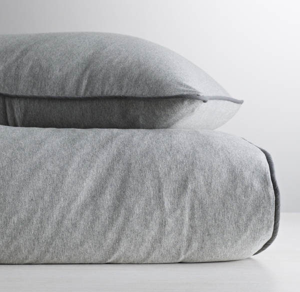 European Heathered Jersey Duvet Cover
