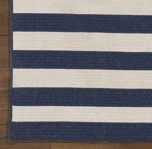 Striped Braided Wool Rug Swatch