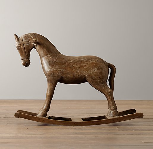 Vintage Wood Carousel Horse