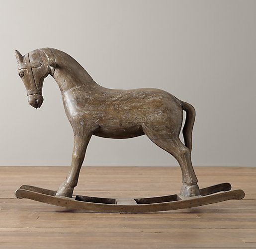 Vintage Wood Carousel Horse