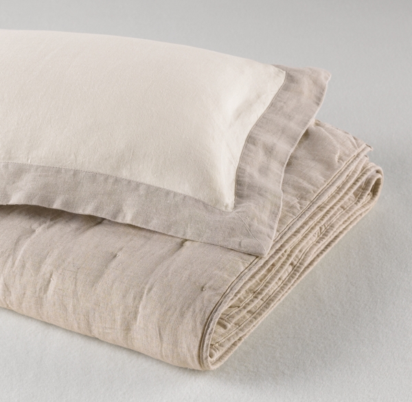 Washed Organic Linen Boudoir Sham
