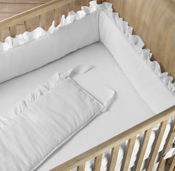 Frayed Ruffle Crib Bumper