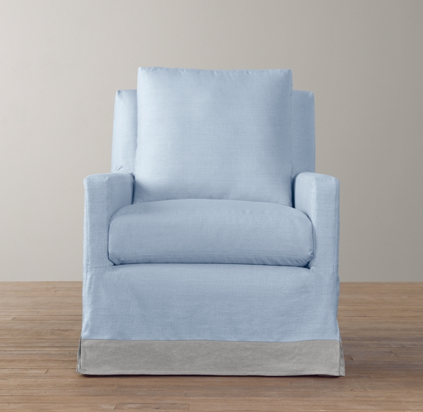 Tailored Track Arm Swivel Glider Slipcover Only