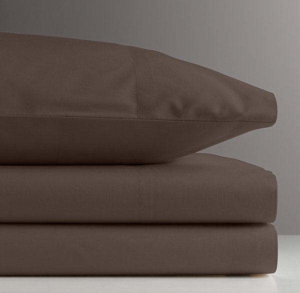 European Vintage-Washed Percale Crib Fitted Sheet