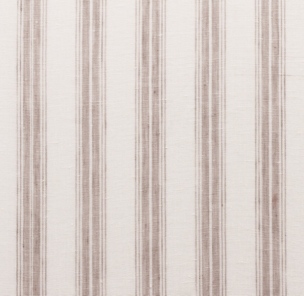 Linen Stripe Tie Top Drapery Swatch