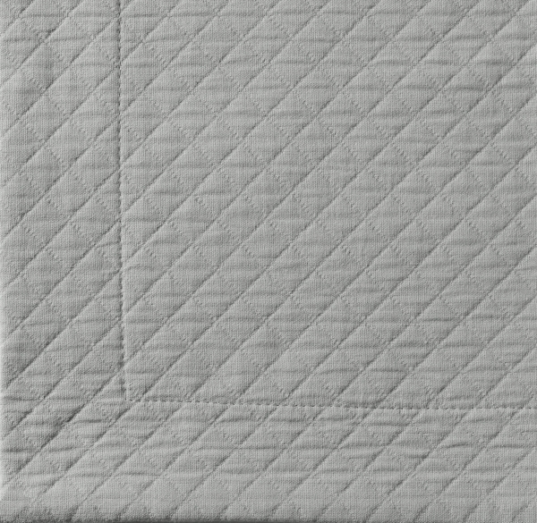 European Vintage-Washed Diamond Matelassé Bedding Swatch