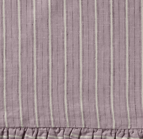 Vintage-Washed Belgian Linen Stripe Bedding Swatch