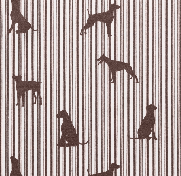 European Dog Silhouette Bedding Swatch