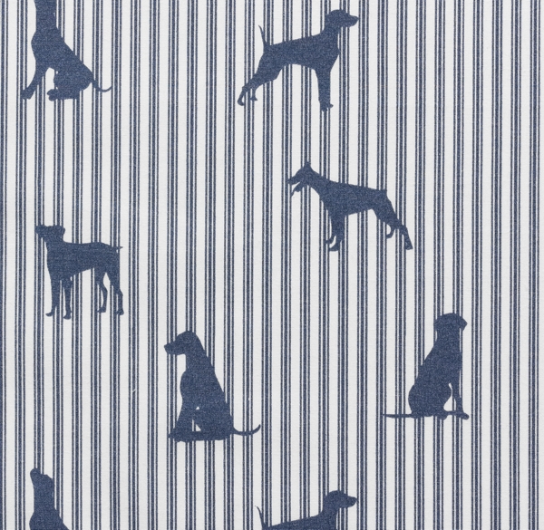 European Dog Silhouette Bedding Swatch