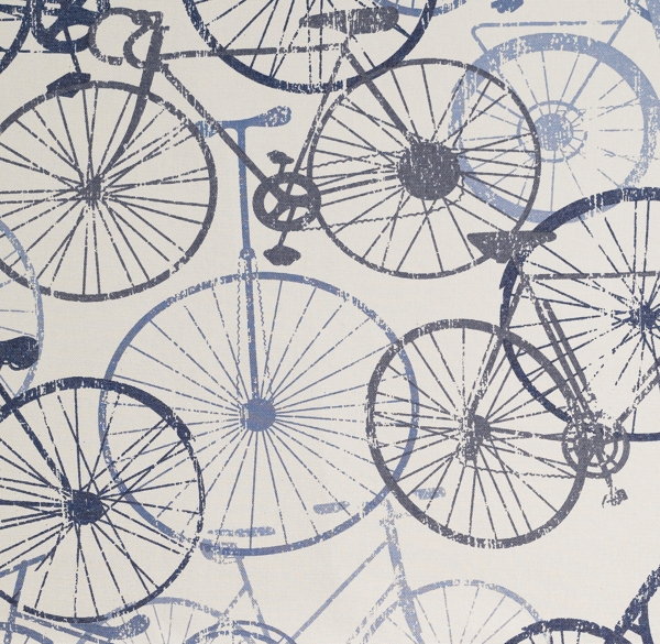 Vintage Bicycle Bedding Swatch