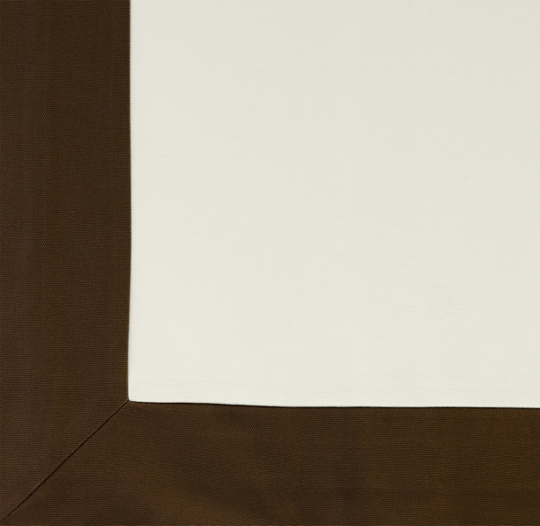 Bordered Cotton Canvas Cordless Roman Shade Swatch