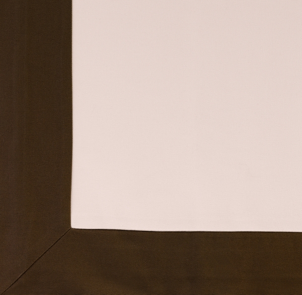 Bordered Cotton Canvas Cordless Roman Shade Swatch