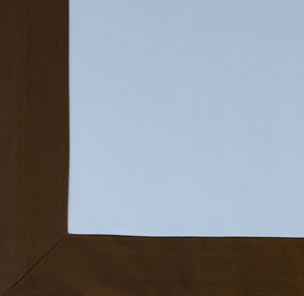 Bordered Cotton Canvas Cordless Roman Shade Swatch