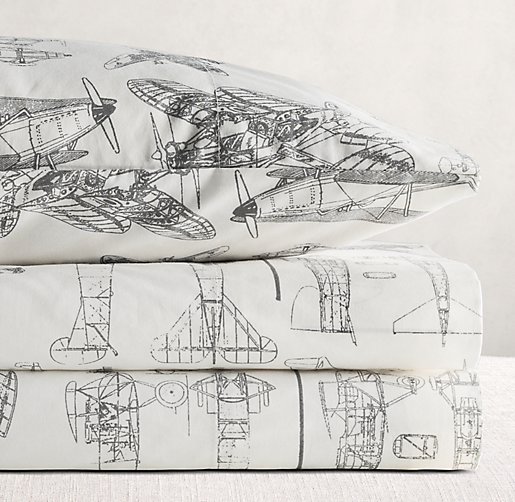 European Vintage Airplane Blueprint Sheet Set | Sheet Sets ...