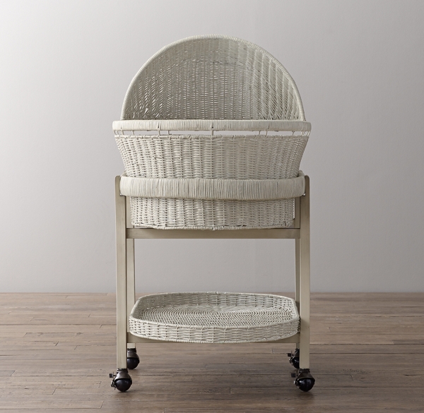 Heirloom Wicker & Mattress Set Whitewashed Natural