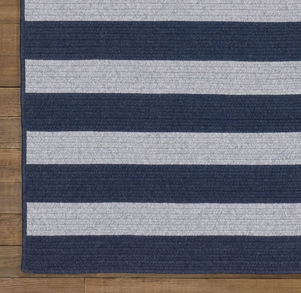 Striped Braided Wool Rug Swatch