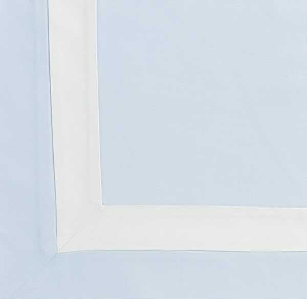 Appliquéd Frame Cotton Canvas Roman Shade Swatch