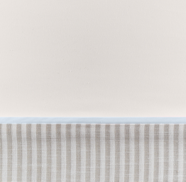 European Flax Stripe Bedding Swatch