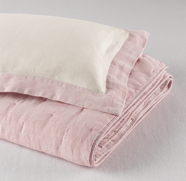 Washed Organic Linen Toddler Quilt