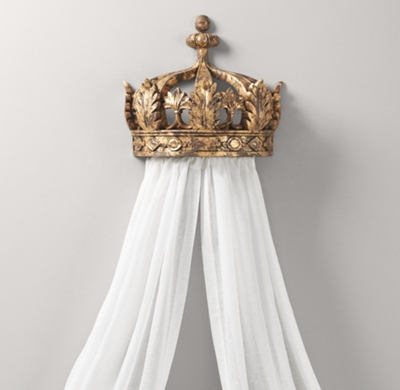Demilune Gilt Crown Bed Canopy