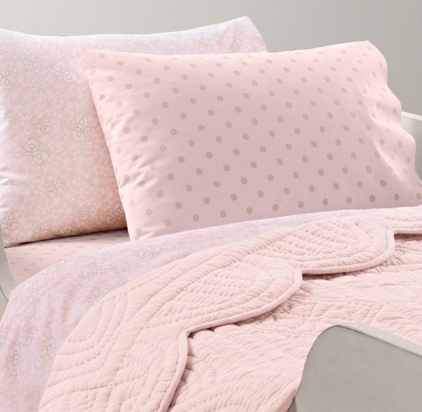 European Fleur & European Pin Dot Toddler Bedding Collection
