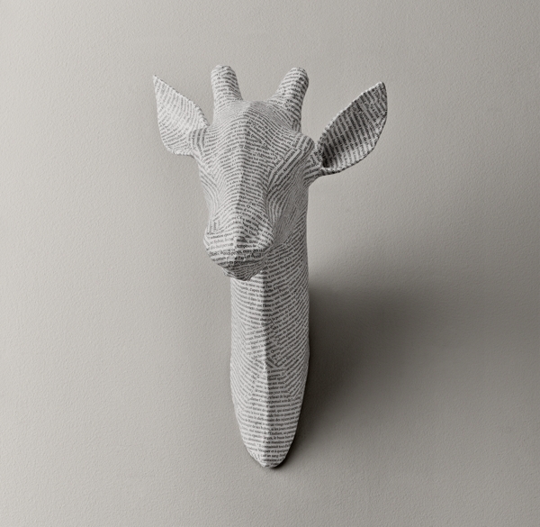 PapierMâché Giraffe Head