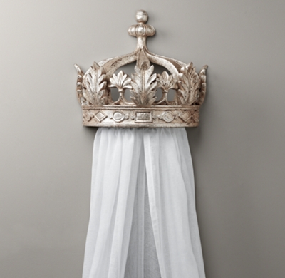 Pewter Demilune Canopy Bed Crown