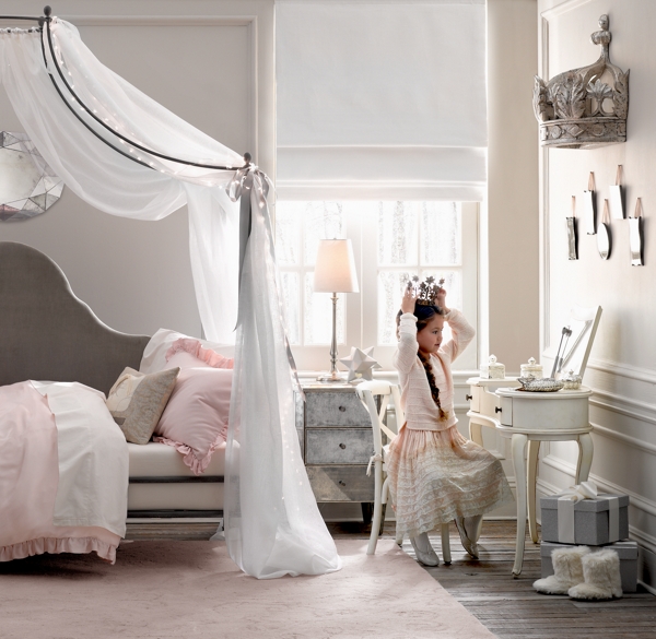 Pewter Demilune Canopy Bed Crown