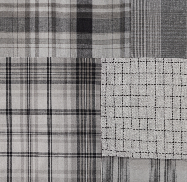 Washed Patchwork Plaid Bedding Swatch 