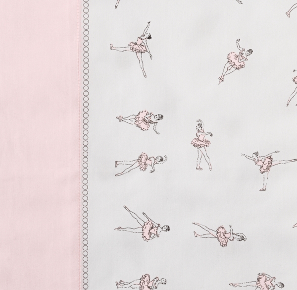 European Vintage Ballerina Bedding Swatch