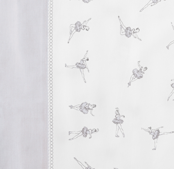 European Vintage Ballerina Bedding Swatch 