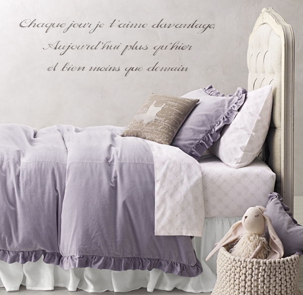 Washed Velvet & European Vintage Ballerina Bedding Collection 