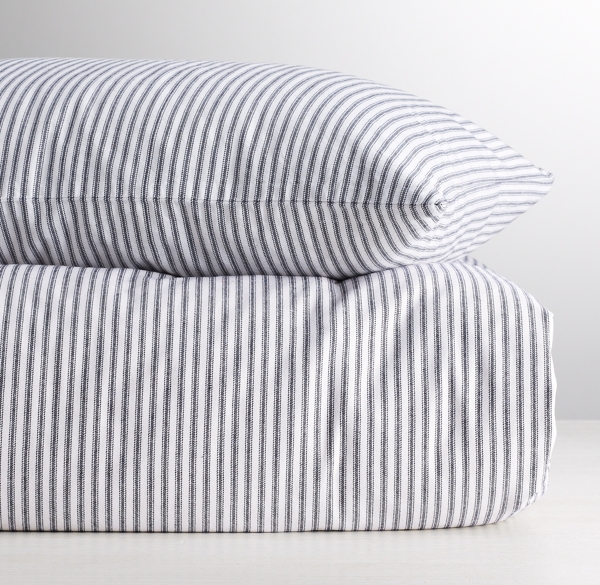 Garment-Dyed Ticking Stripe Duvet Cover