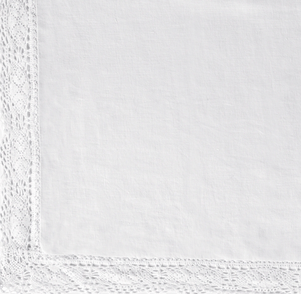Garment-Dyed Crochet Linen Bedding Swatch