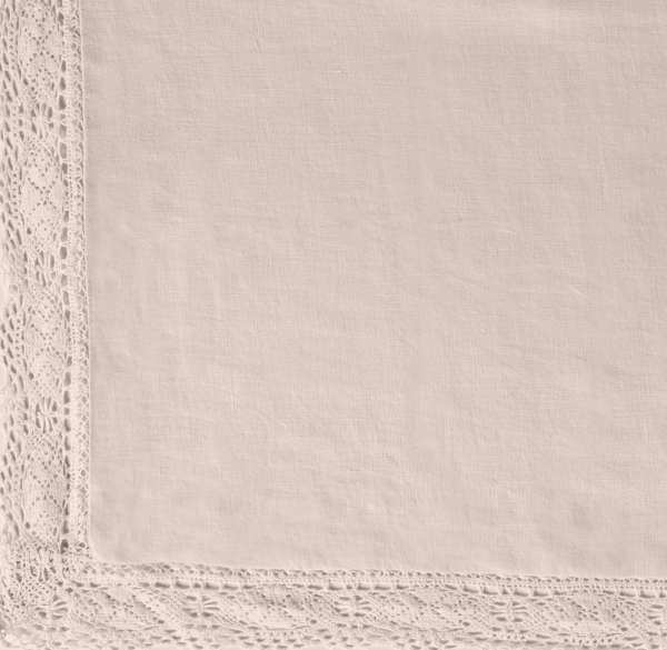 Garment-Dyed Crochet Linen Bedding Swatch 