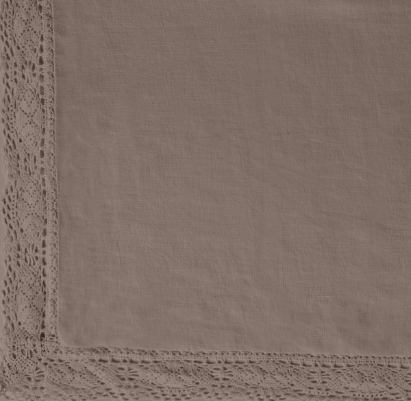 Garment-Dyed Crochet Linen Bedding Swatch 
