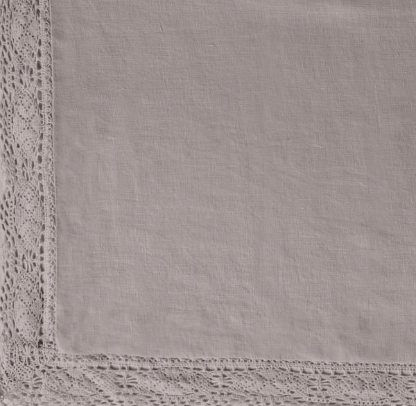 Garment-Dyed Crochet Linen Bedding Swatch 