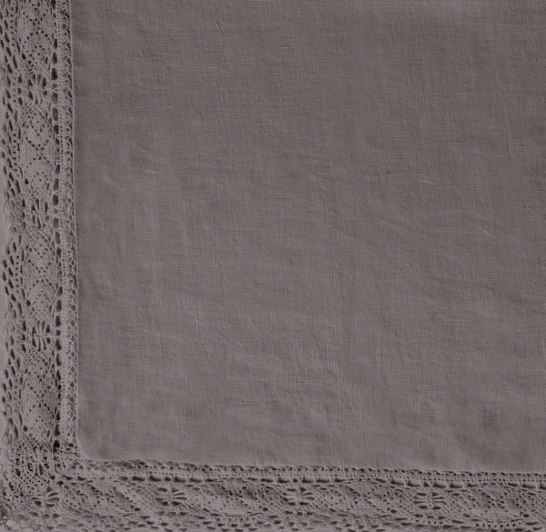 Garment-Dyed Crochet Linen Bedding Swatch