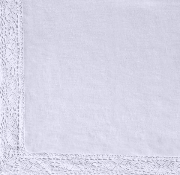 Garment-Dyed Crochet Linen Bedding Swatch