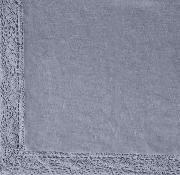 Garment-Dyed Crochet Linen Bedding Swatch 