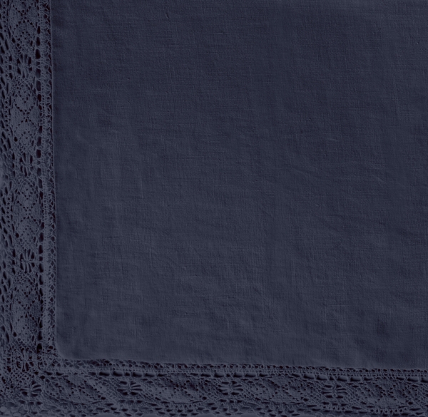 Garment-Dyed Crochet Linen Bedding Swatch