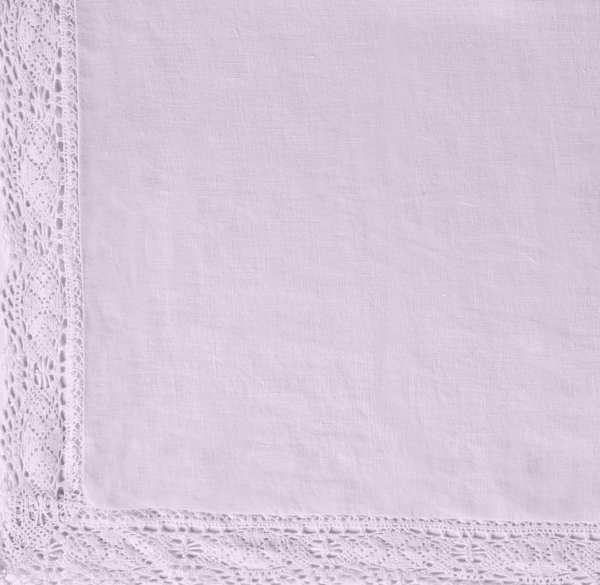 Garment-Dyed Crochet Linen Bedding Swatch 
