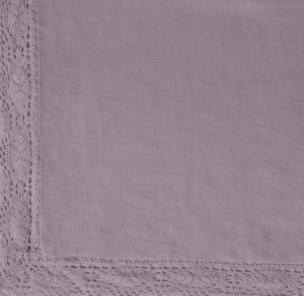 Garment-Dyed Crochet Linen Bedding Swatch 
