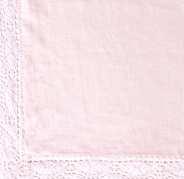 Garment-Dyed Crochet Linen Bedding Swatch 