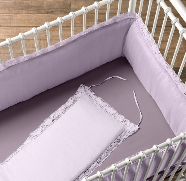 Garment-Dyed Crochet Linen Bumper