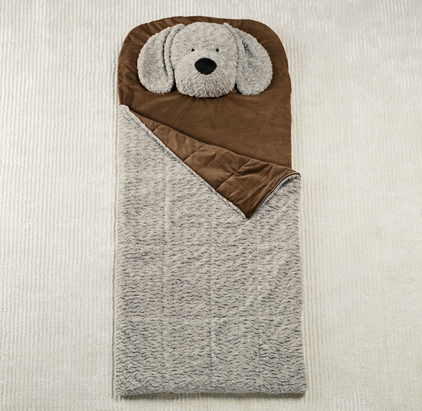 Plush Animal Head Sleeping Bag