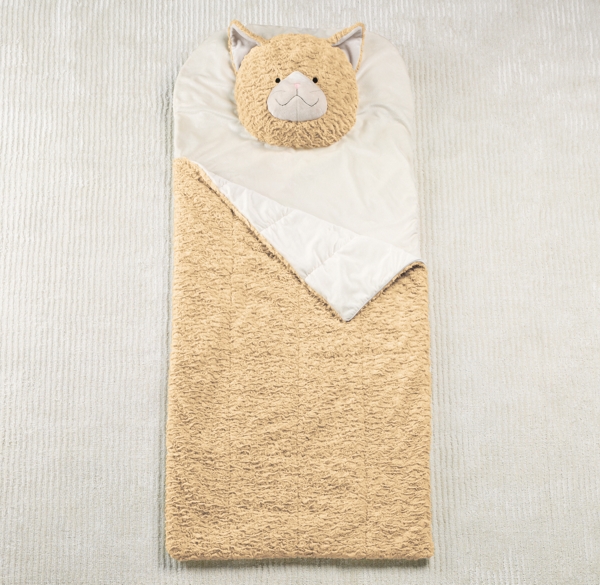 Plush Animal Head Sleeping Bag