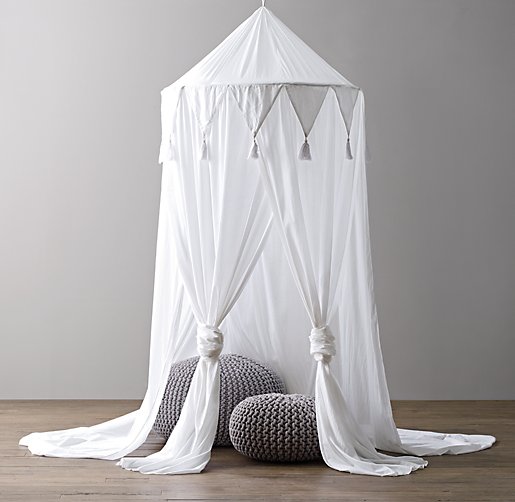 ... voile in petal or white shown in white cotton voile play canopy 36